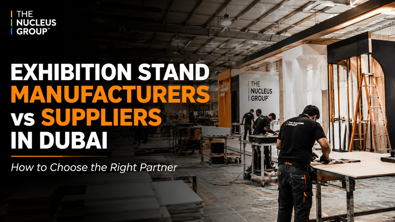 Exhibition stand manufacturers vs suppliers in Dubai, in-house production workshop