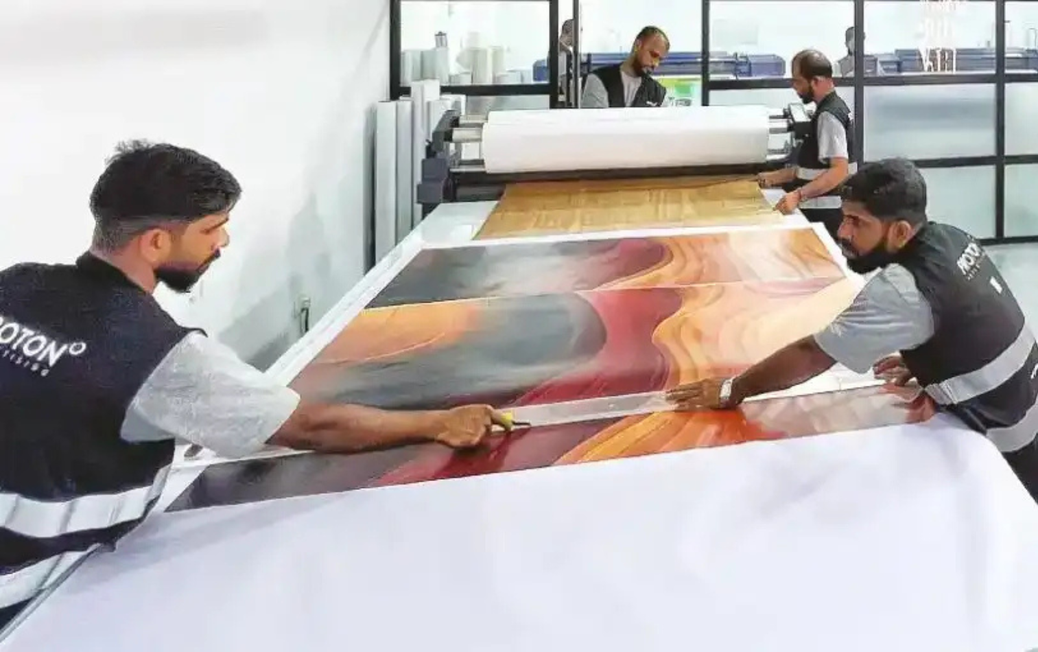 Large and Small Format Digital Printing Area